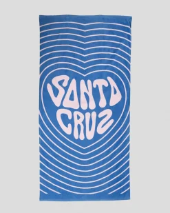 Towels*Santa Cruz Balloon Heart Towel Blue