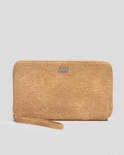 Wallets*Billabong Bandana Mandala Travel Wallet Light Tan