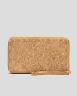 Wallets*Billabong Bandana Mandala Travel Wallet Light Tan