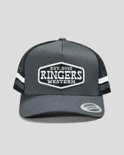 Headwear*Ringers Western Banks Trucker Cap Charcoal