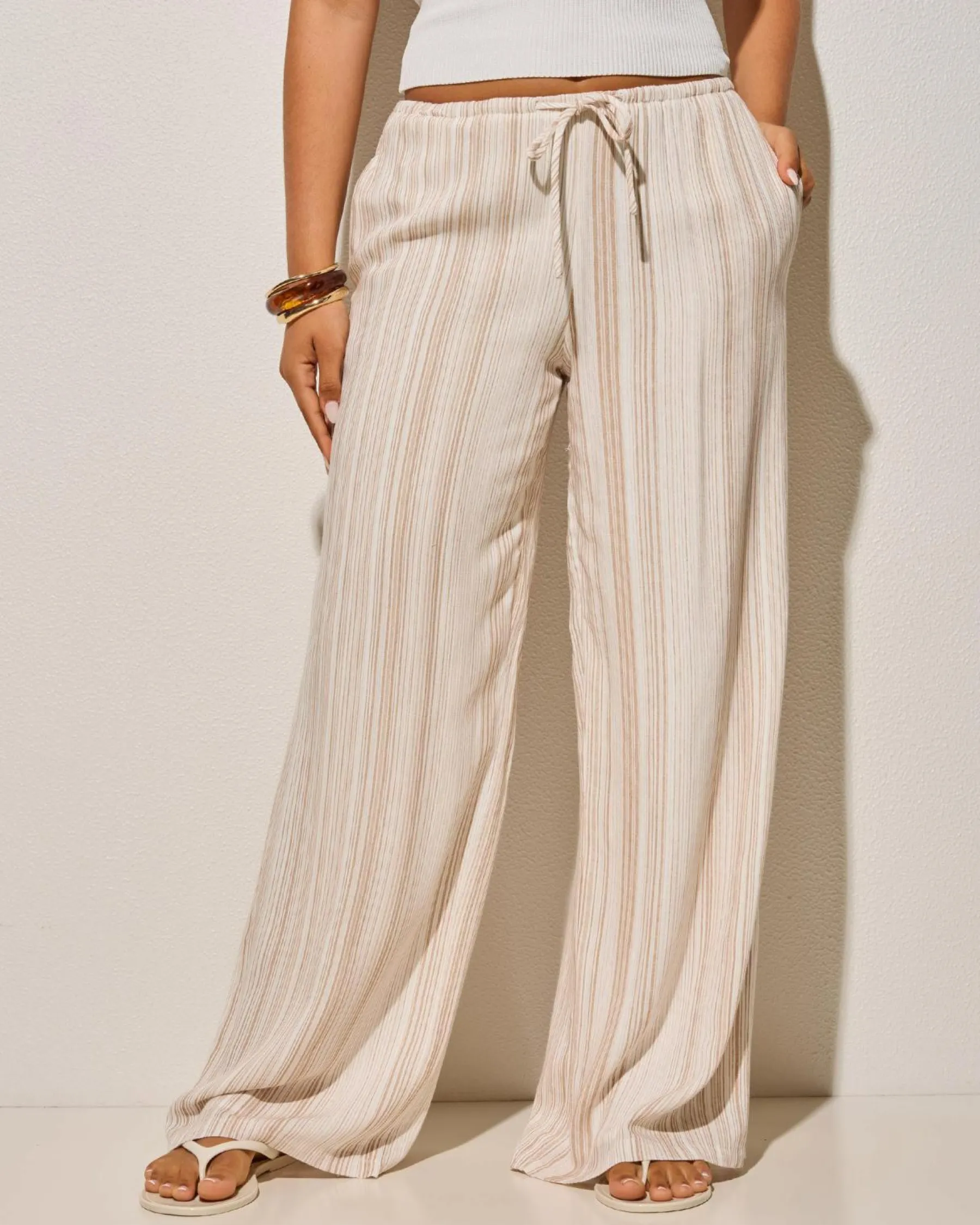 Barcelona Pants Women Linen Blend|Bottoms