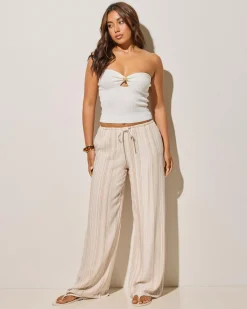 Barcelona Pants Women Linen Blend|Bottoms