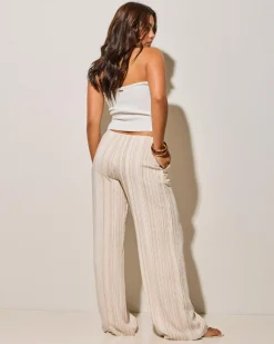 Barcelona Pants Women Linen Blend|Bottoms