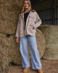 Jackets & Coats|Denim*Ava And Ever Barn Jacket Latte