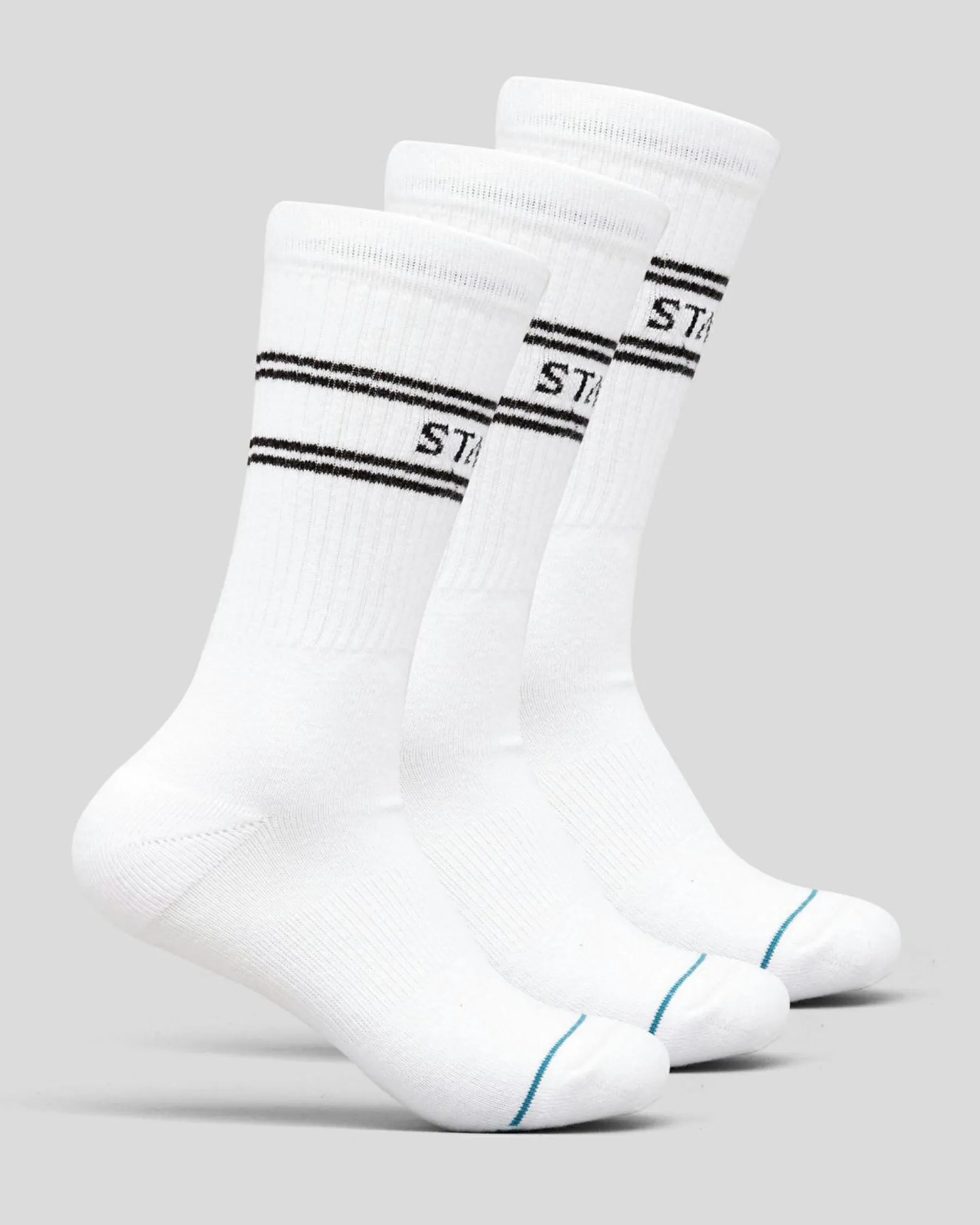 Socks*Stance Basic Crew Socks 3 Pack White