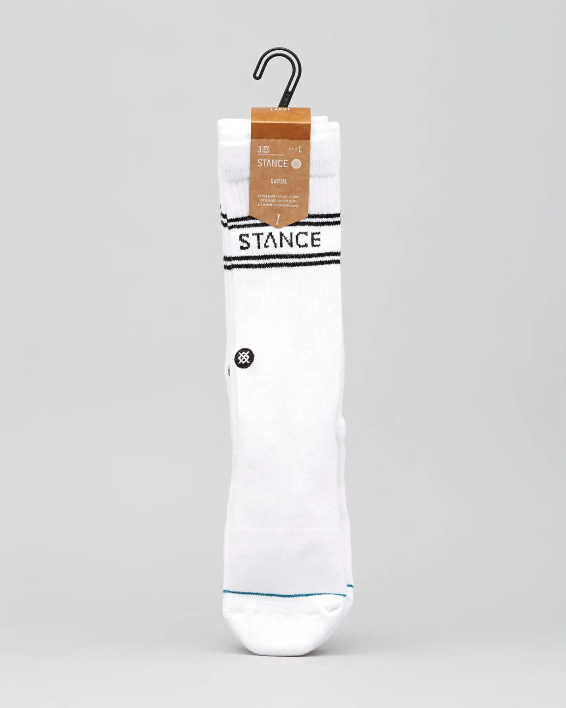 Socks*Stance Basic Crew Socks 3 Pack White