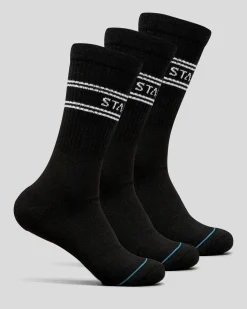 Socks*Stance Basic Crew Socks 3 Pack Black