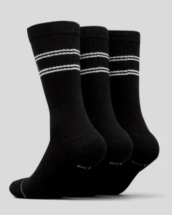 Socks*Stance Basic Crew Socks 3 Pack Black