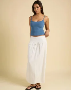 Tops*Mooloola Basic Fine Rib Cami Top Indigo