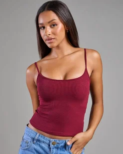 Best Basic Fine Rib Cami Top Women Tops