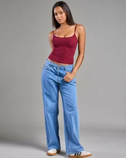 Best Basic Fine Rib Cami Top Women Tops