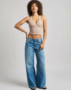 Tops*Ava And Ever Basic Halter Top Taupe