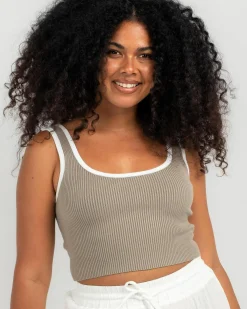 Outlet Basic Knit Top Women Tops