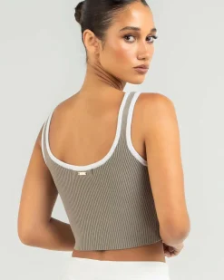 Outlet Basic Knit Top Women Tops