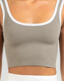 Outlet Basic Knit Top Women Tops