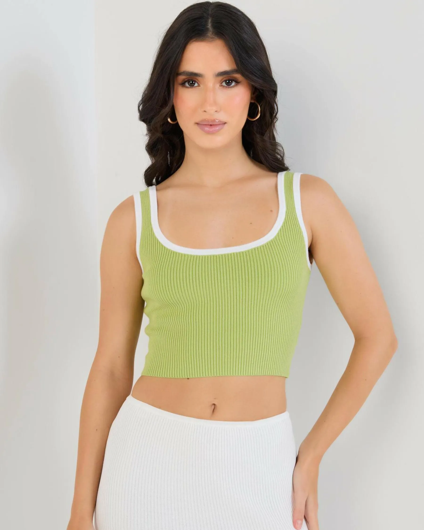 Hot Basic Knit Top Women Tops