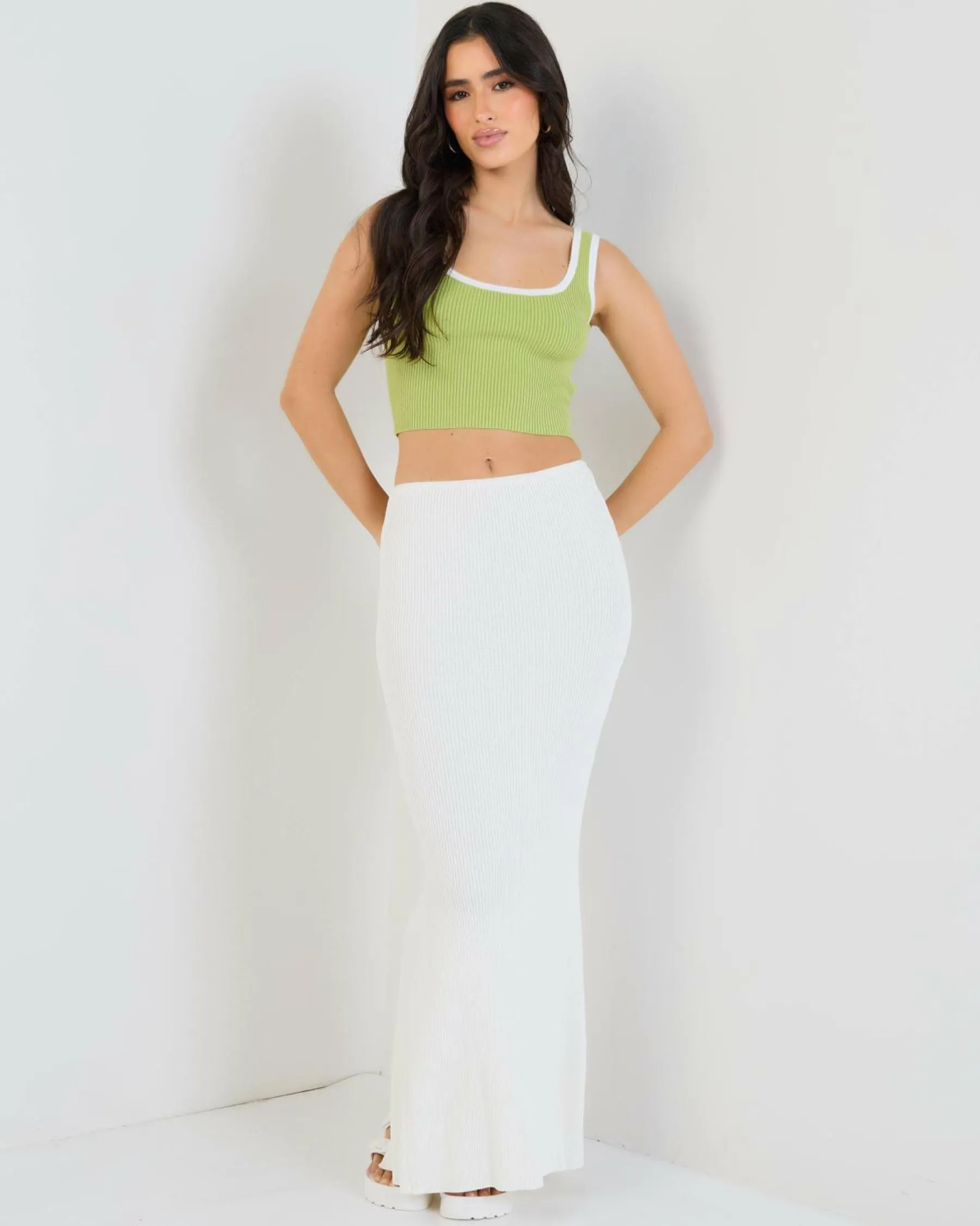 Hot Basic Knit Top Women Tops