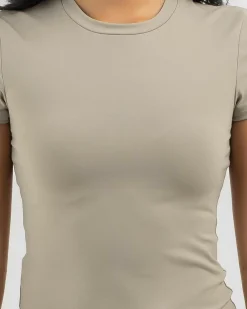Discount Basic Super Soft Tee Women Tops