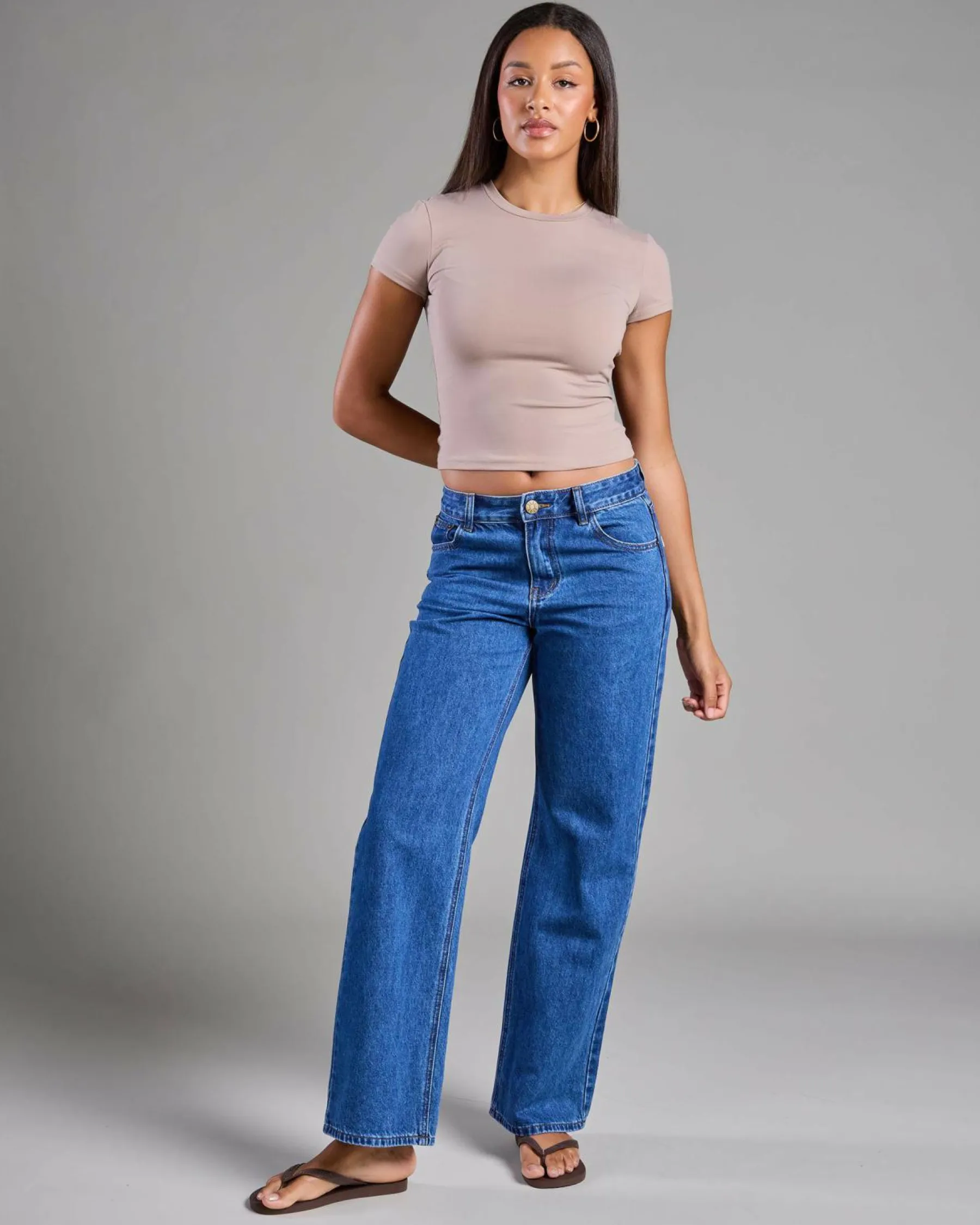 Discount Basic Super Soft Tee Women Tops