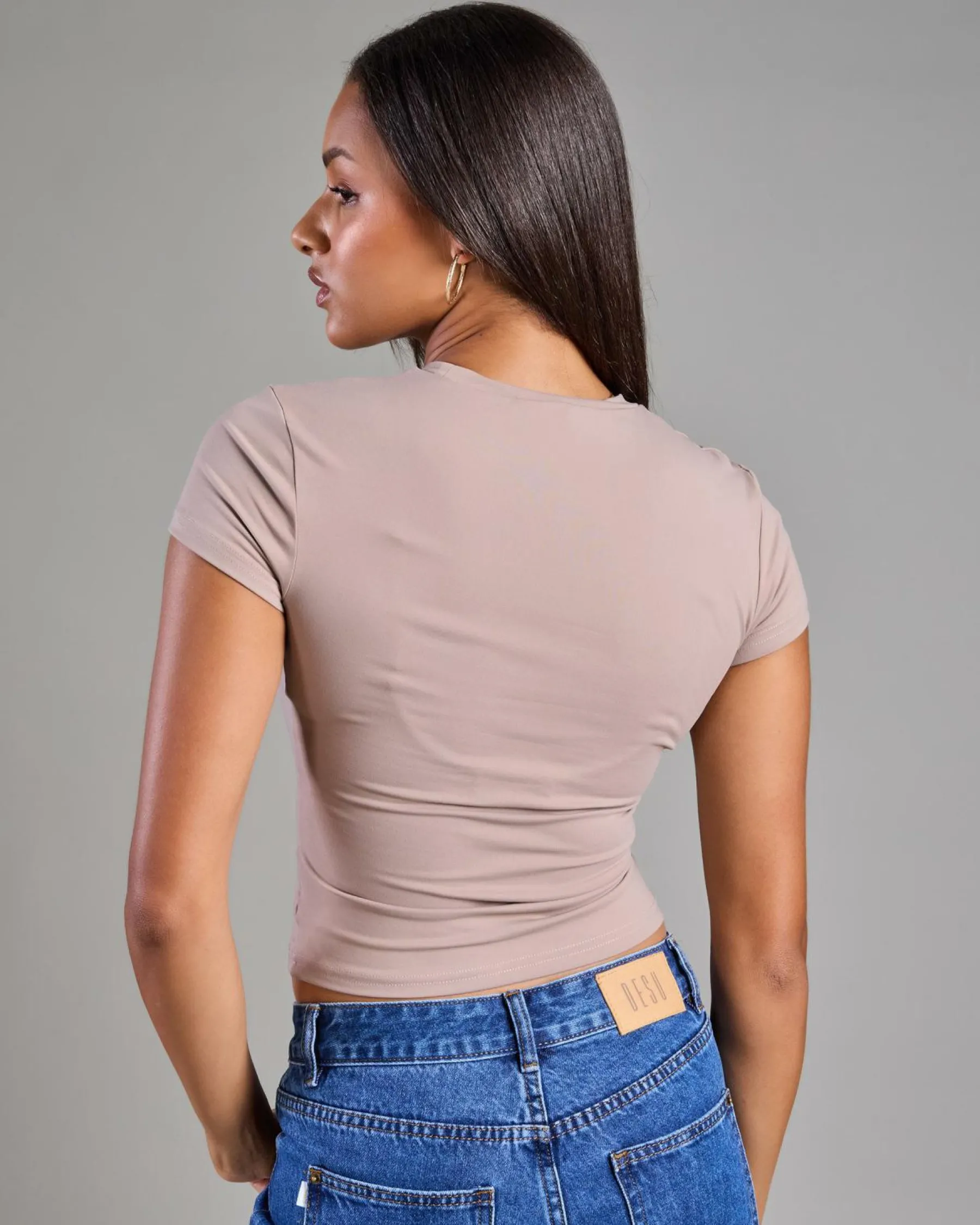Discount Basic Super Soft Tee Women Tops