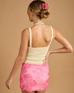 Tops*Ava And Ever Basic V Neck Tank Top Butter
