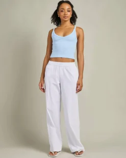 Tops*Ava And Ever Basic V Neck Tank Top Light Blue