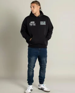 Hoodies & Sweatshirts*Nena & Pasadena Battle Box Fit Hoodie Jet Black
