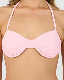 Bikinis*Topanga Baxter Underwire Bikini Top Strawberry Gelato