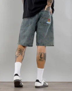Denim|Shorts & Bottoms*Worship Supplies Be Cool Big Dawg Jean Shorts Blue Haze