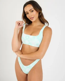 New Beach Bum Check Bralette Bikini Top Women Bikinis