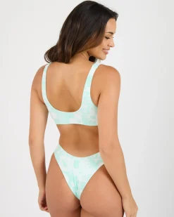 New Beach Bum Check Bralette Bikini Top Women Bikinis