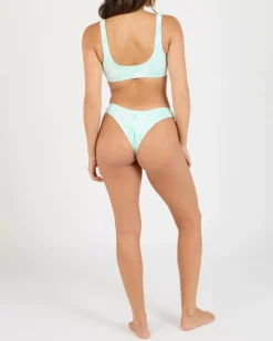 Discount Beach Bum Check Cheeky Bikini Bottom Women Bikinis