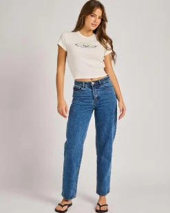 Tops*Roxy Beach Love T-Shirt Egret