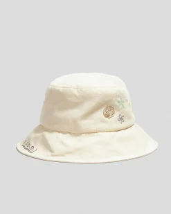 Headwear*Rip Curl Beach Party Bucket Hat Bone