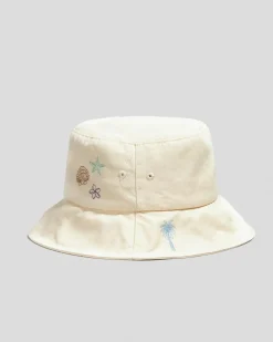 Headwear*Rip Curl Beach Party Bucket Hat Bone