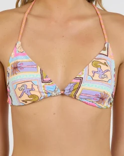 Discount Beach Party Sliding Triangle Bikini Top Women Bikinis