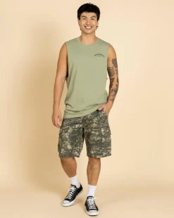 Tops & T-Shirts*Jacks Beach Trail Muscle Tank Sage