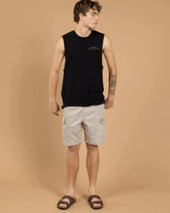 Tops & T-Shirts*Jacks Beach Trail Muscle Tank Black