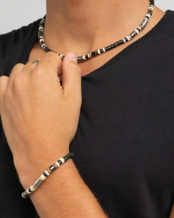 Jewelry*Classics 77 Beaded Bracelet and Necklace Combo Pack Black