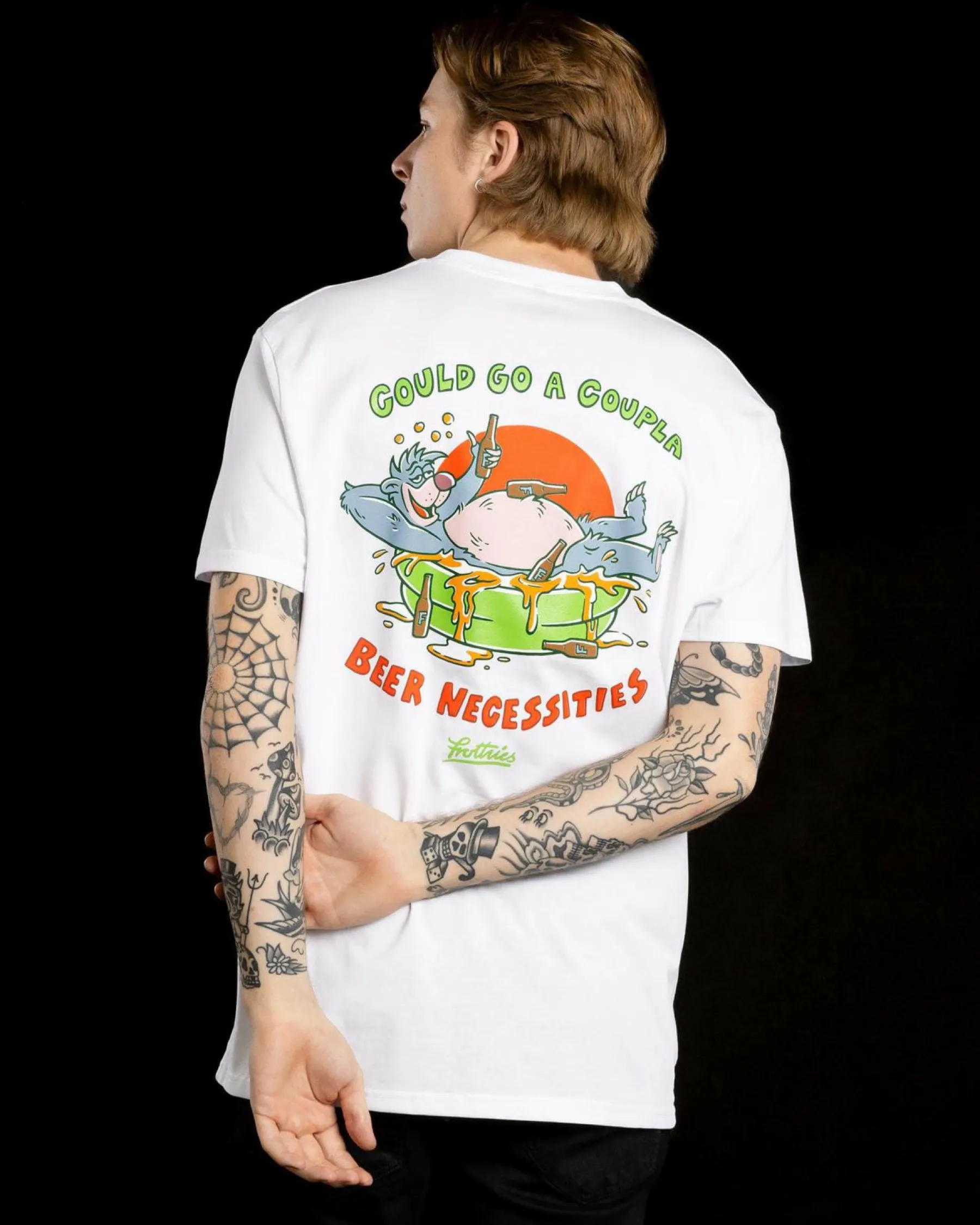 Tops & T-Shirts*Frothies Beer-Necessities T-Shirt White