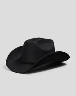 Headwear*Ava And Ever Bella Felt Hat Black