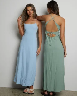 Linen Blend|Dresses*Ava And Ever Bella Maxi Dress Sage