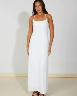 Linen Blend|Dresses*Ava And Ever Bella Maxi Dress White