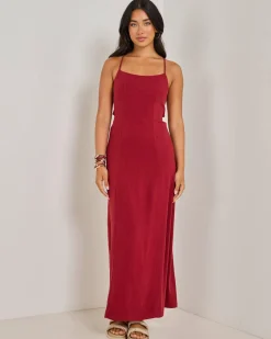 Sale Bella Maxi Dress Women Linen Blend|Dresses