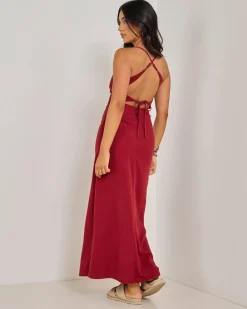 Sale Bella Maxi Dress Women Linen Blend|Dresses