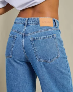 Denim|Bottoms*Afends Bella Wide Leg Baggy Jean Worn Blue