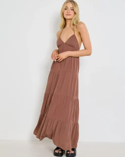 Dresses*Mooloola Beverly Maxi Dress Chocolate