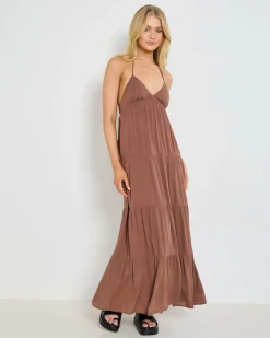 Dresses*Mooloola Beverly Maxi Dress Chocolate