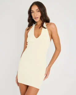 Clearance Bianca Halter Knit Dress Women Knitwear|Dresses