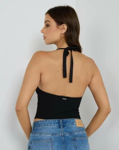 Hot Bianca Halter Top Women Tops